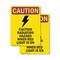 Signmission Radiation & Laser Sign, 18 in H x 12 in W, Plastic, Rectangle OS-2PACK-CR-P-1218-V-10262 - alternate 1